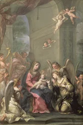 Mariage mystique de Sainte Catherine, 1716
